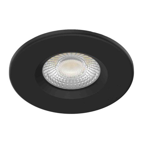 Spot LED encastré fixe Tyrion Aric - Rond - 6W - 3CCT - IP65 - Dimmable - Noir
