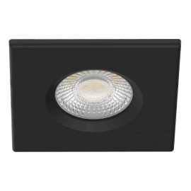 Spot LED encastré fixe Tyrion Aric - Carré - 6W - 3CCT - IP65 - Dimmable - Noir