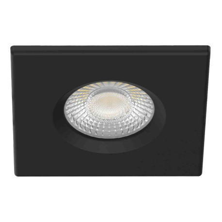 Spot LED encastré fixe Tyrion Aric - Carré - 6W - 3CCT - IP65 - Dimmable - Noir