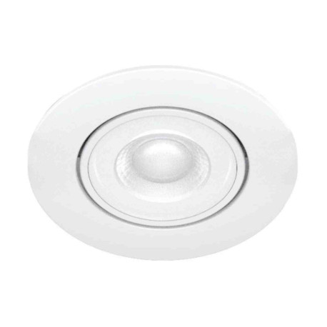 Lot de 4 spots LED encastrés basculants KL1 Aric - Ronds - 4x4.8W - 3000K - IP20 - Blanc