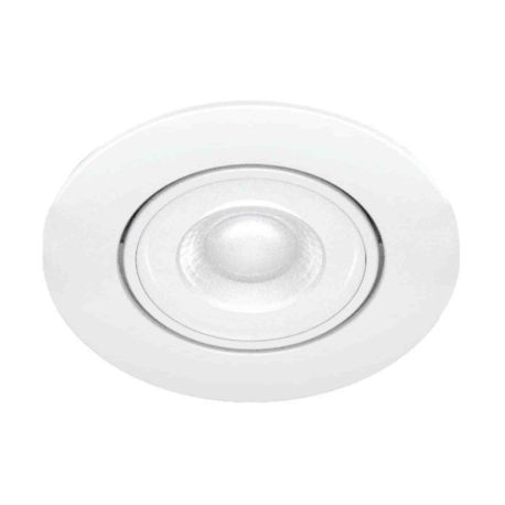 Lot de 4 spots LED encastrés basculants KL1 Aric - Ronds - 4x4.8W - 4000K - IP20 - Blanc