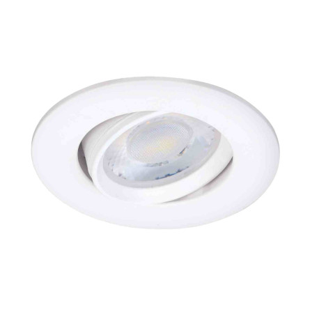 Spot LED encastré basculant Iris Aric - Rond - 6.2W - 3CCT - IP20 - Dimmable - Blanc