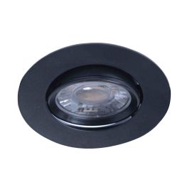 Spot LED encastré basculant Iris Aric - Rond - 6.2W - 3CCT - IP20 - Dimmable - Noir