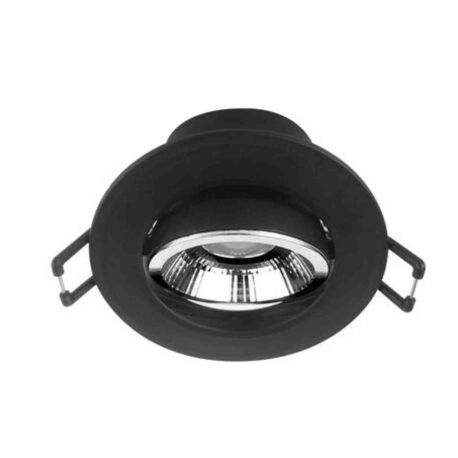Spot LED encastré basculant Z4 Aric - Rond - 4.8W - 3CCT - IP44 - Dimmable - Noir