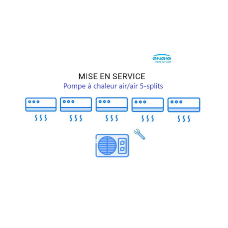 Mise en service 5-splits PAC AIR/AIR Engie