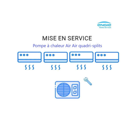 Mise en service quadri-splits PAC AIR/AIR Engie