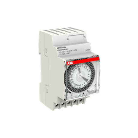 Horloge analogique journalière AD1CO-15m ABB - 1INV - 15mn - Sans réserve de marche
