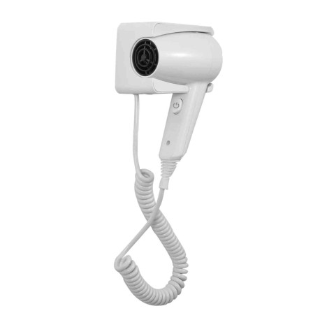 Sèche-cheveux électrique mural Glow JVD - 1400W - 2 vitesses - 63 dB(A) - Blanc