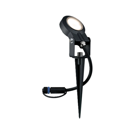 Spot de jardin Plug&Shine - Sting - Dimmable - 3000K - 100° - Avec ampoule - 6W - Anthracite
