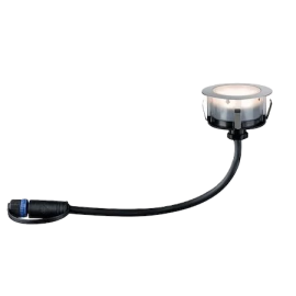 Spot encastré de sol Plug & Shine - Floor - Dimmable - 3000K - 90° - Avec ampoule - 1W - Argent