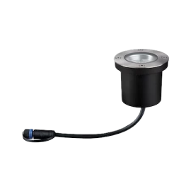 Spot encastré de sol Plug & Shine - Rond - Dimmable - 3000K - Avec ampoule - 4W - Inox