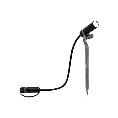 Spot de jardin Plug&Shine - Plantini - Dimmable - 3000K - 40° - Avec ampoule - 2,5W - Anthracite