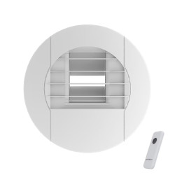 Bouche cuisine hygroréglable temporisée à piles S&P Unelvent - Débit 10-45/135m3/h - Ø125mm