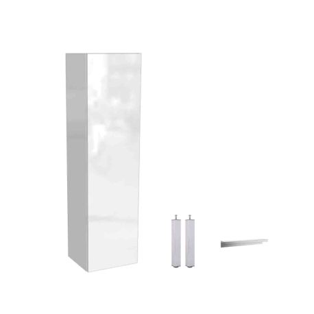 Ensemble colonne suspendue Europa GB Group - Avec pieds et poignée - Bianco Glossy