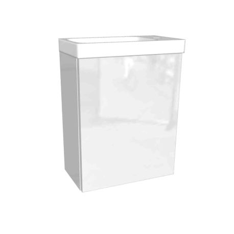 Meuble lave-mains Europa GB Group - 1 porte - L.40cm - Bianco Glossy