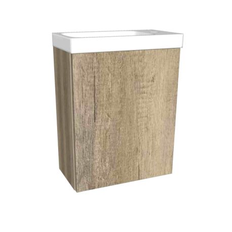 Meuble lave-mains Europa GB Group - 1 porte - L.40cm - Vintage Avana