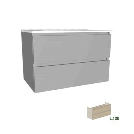 Meuble sous vasque Europa GB Group - 2 tiroirs - L.120cm - Vesuvio