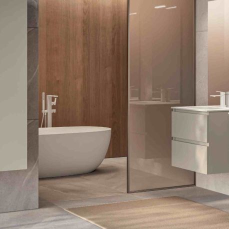Ensemble salle de bains Europa GB Group - 1 meuble 2 tiroirs - L.60cm - Cappucino
