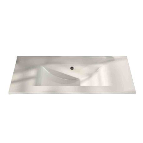 Plan vasque en céramique Top Ceramica GB Group - Pour meubles de salle de bains - L.81cm - Blanc