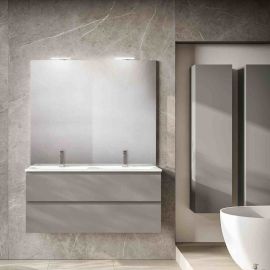 Ensemble salle de bains Europa GB Group - 1 meuble 2 tiroirs - L.120cm - Vesuvio