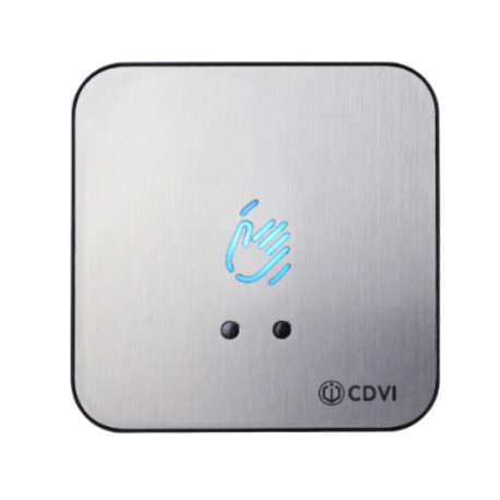 Interrupteur de sortie sans contact infrarouge Wave CDVI - Lumineux avec temporisation