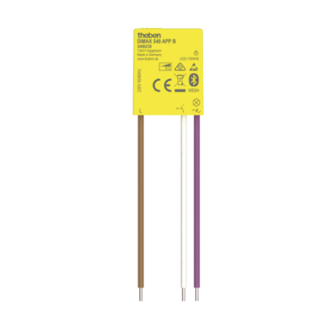 Micro-variateur encastré Dimax 540 APP B Bluetooth Theben - Pour charges R et C - Sans neutre