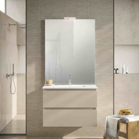 Ensemble salle de bains Europa GB Group - 1 meuble 2 tiroirs - L.70cm - Cappucino