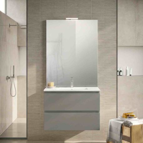 Ensemble salle de bains Europa GB Group - 1 meuble 2 tiroirs - L.70cm - Vesuvio