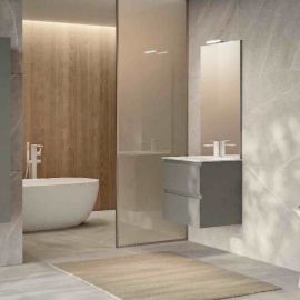 Ensemble salle de bains Europa GB Group - 1 meuble 2 tiroirs - L.60cm - Vesuvio