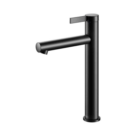 Mitigeur lavabo sans vidage 210 IXMO Pure Keuco - Monotrou - Rosace ronde - Noir mat