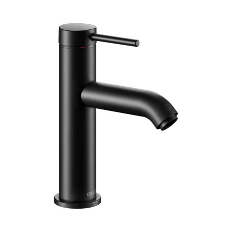 Mitigeur lavabo sans vidage 100 IXMO Soft Keuco - Monotrou - Rosace ronde - Noir mat