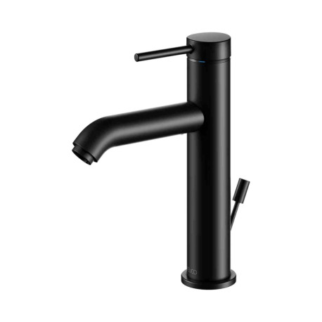 Mitigeur lavabo avec vidage 130 IXMO Soft Keuco - Monotrou - Rosace ronde - Noir mat