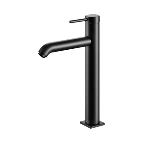 Mitigeur lavabo sans vidage 210 IXMO Soft Keuco - Monotrou - Rosace ronde - Noir mat