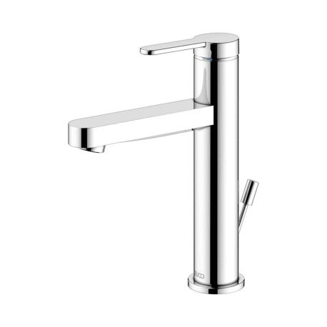Mitigeur lavabo avec vidage 130 IXMO Flat Keuco - Monotrou - Rosace ronde - Chromé