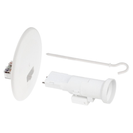 Kit point de centre complet Finition Eur'Ohm - E27 - Couvercle DCL Ø120mm - Piton 120mm