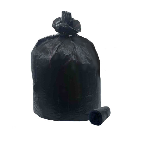 Rouleau de 20 sacs poubelle COBIC - 50L - 35 microns - Noir