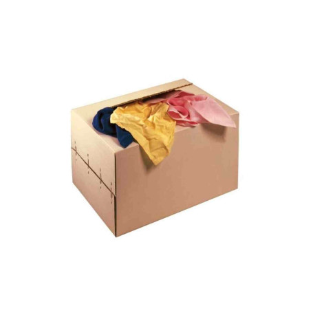 Lot de chiffons d'essuyage type T-shirt COBIC - 1kg - Multicolore