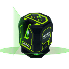 Niveau laser Ground 360 METRICA - Intensité réglable - Portée 30m - IP54 - Filetage trépied 1/4"