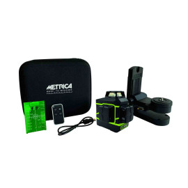 Niveau laser 3D Action METRICA - Portée 30m - IP54 - Filetage trépied 1/4" 3/8"
