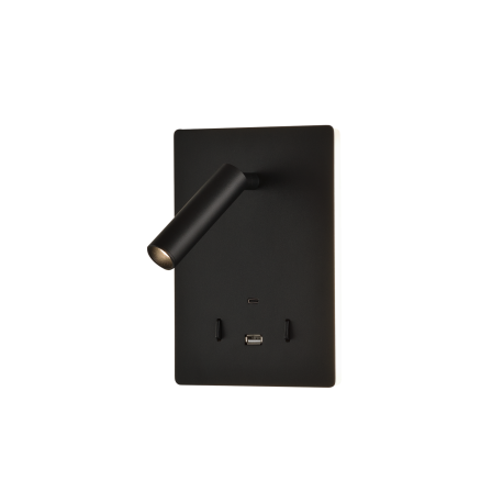 APPLIQUE + LISEUSE - MANAT - 5W/3W - 830 - 415LM/285LM - NOIR - USB A/C