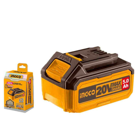 Batterie Lithium-ion 5.0 Ah ING-CO - 20V - Avec témoin de charge