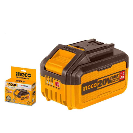 Batterie Lithium-ion 7.5 Ah ING-CO - 20V - Avec témoin de charge