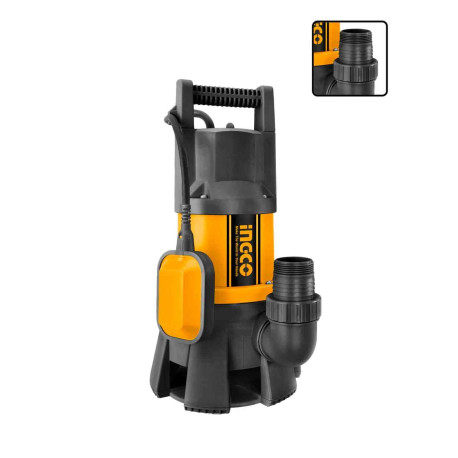 Pompe submersible pour eaux usées ING-CO - 220V - 1000W -  333l/mn - Hauteur de relevage max 9m