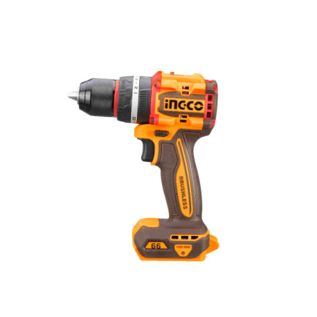 Perceuse-visseuse à percussion sans fil ING-CO - 20V - 66Nm - 1 embout + 3 forets inclus - Sans batterie ni chargeur