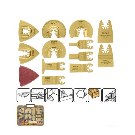 Pack 23 pièces pour outil oscillant sans fil ING-CO