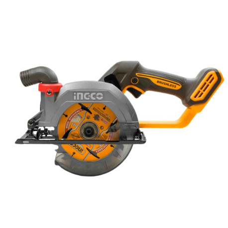 Scie circulaire sans fil ING-CO - 20V - Ø 140mm -  6 300 tr/min - 1 lame fournie - Sans batterie ni chargeur