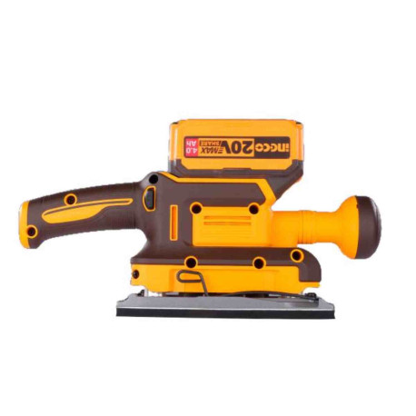 Ponceuse vibrante sans fil ING-CO - 20V - 90x180mm - 13 000tr/mn - Sans batterie ni chargeur