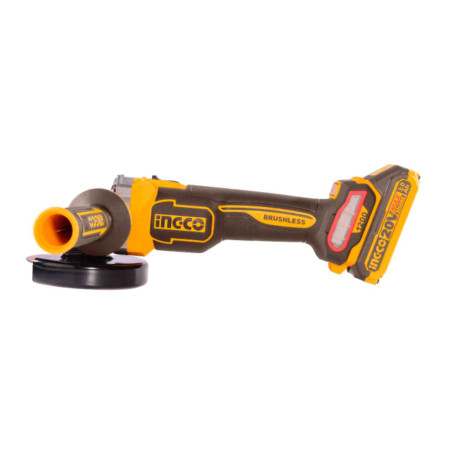 Meuleuse d'angle sans fil ING-CO - 20V -  Ø125 mm - Max 9000 tr/mn - Sans batterie ni chargeur