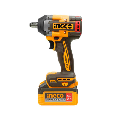Clé à choc sans fil ING-CO - 20V - 500Nm - 3 douilles fournies - Sans batterie ni chargeur