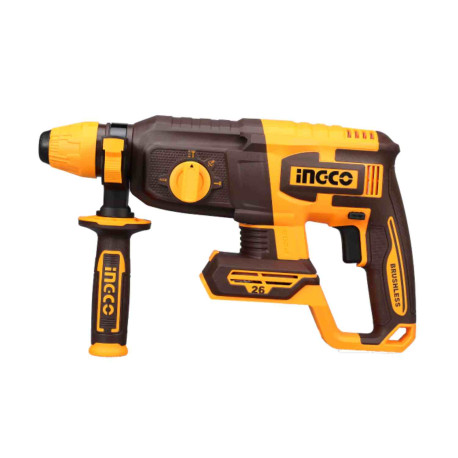 Marteau perforateur sans fil SDS + ING-CO - 20V - 2.5J - 1100 tr/mn - Avec forets et burin - Sans batterie ni chargeur